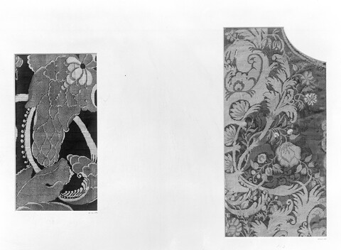 Two Antique Textile Pattern Fragments