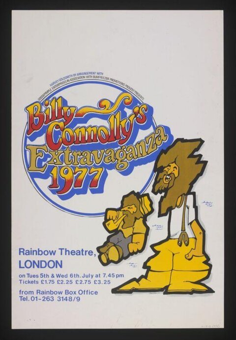 Billy Connolly 1977 Extravaganza Poster