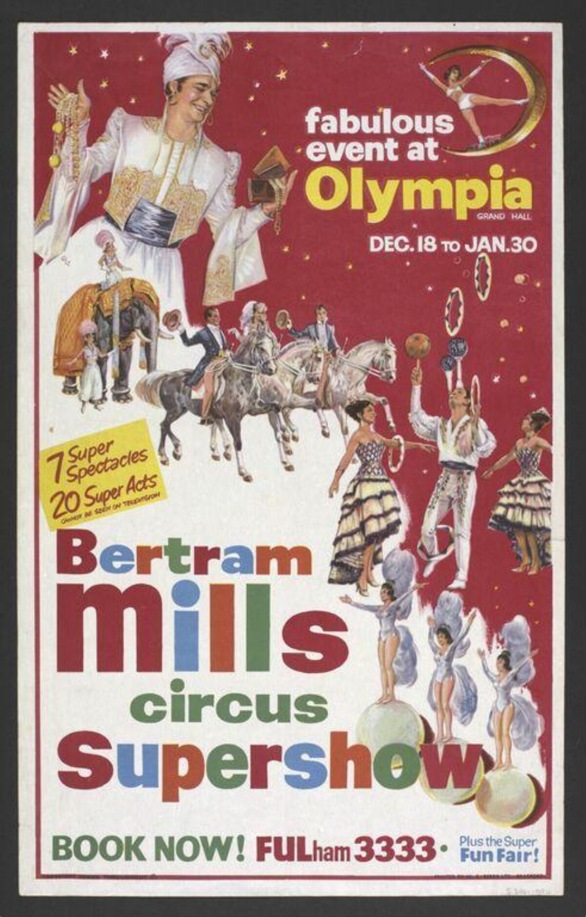 Bertram Mills Circus Poster