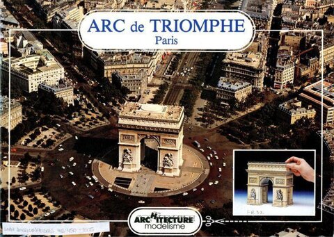 Arc de Triomphe Paris Aerial View
