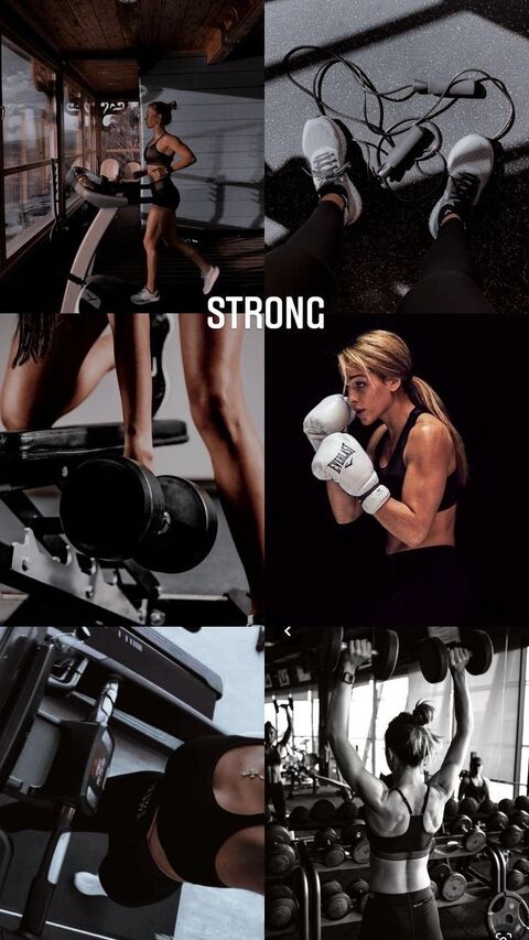 Fitness Workout Collage