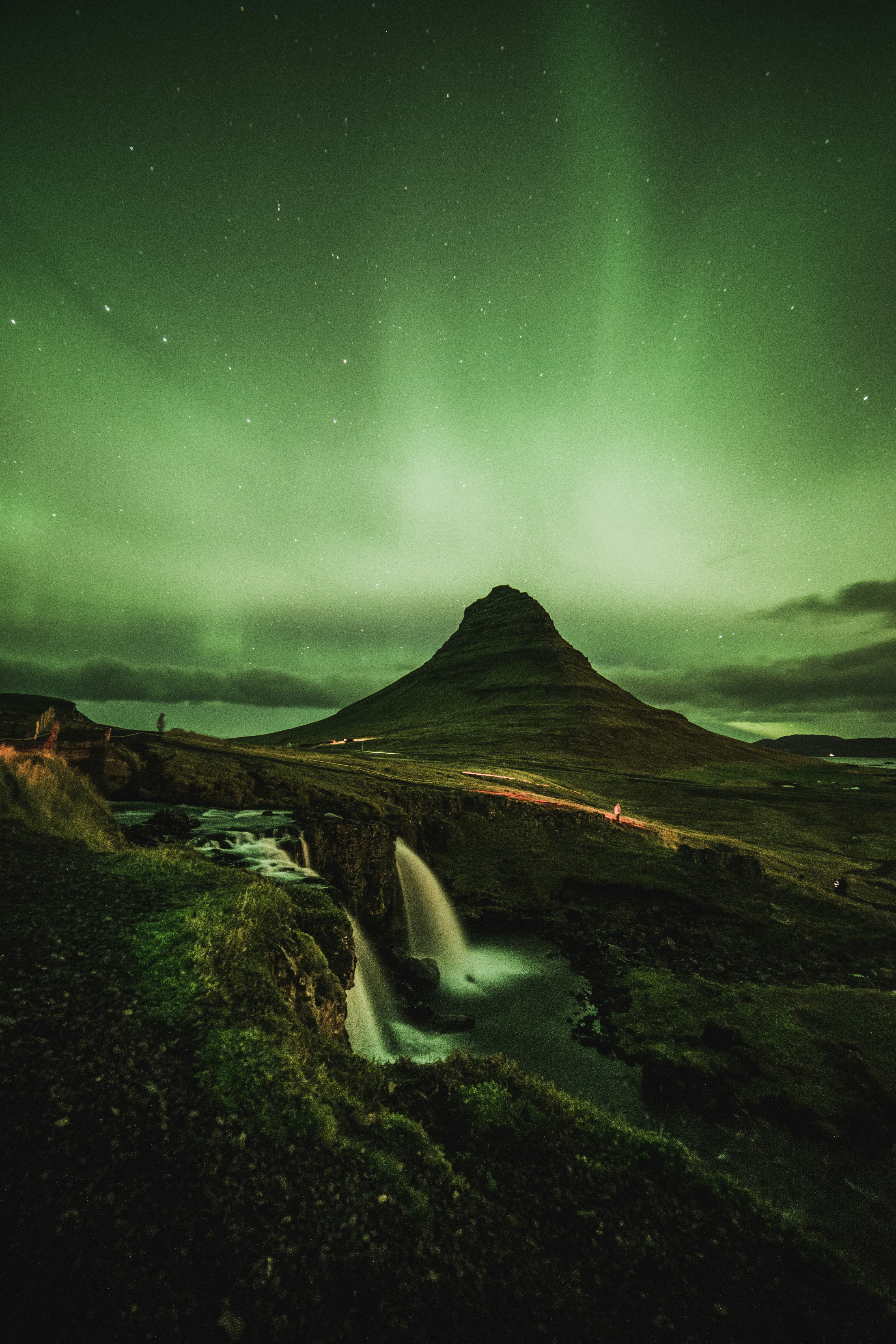 Northern Lights over Kirkjufell Mountain