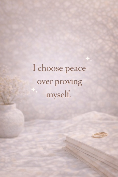 I Choose Peace Affirmation Quote