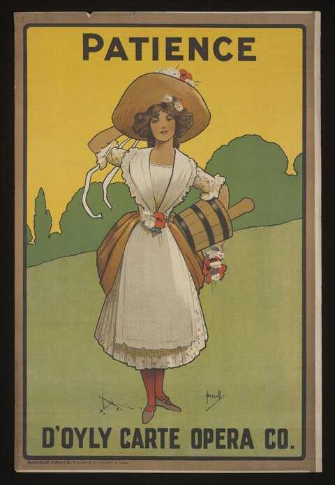 Patience D'Oyly Carte Opera Poster