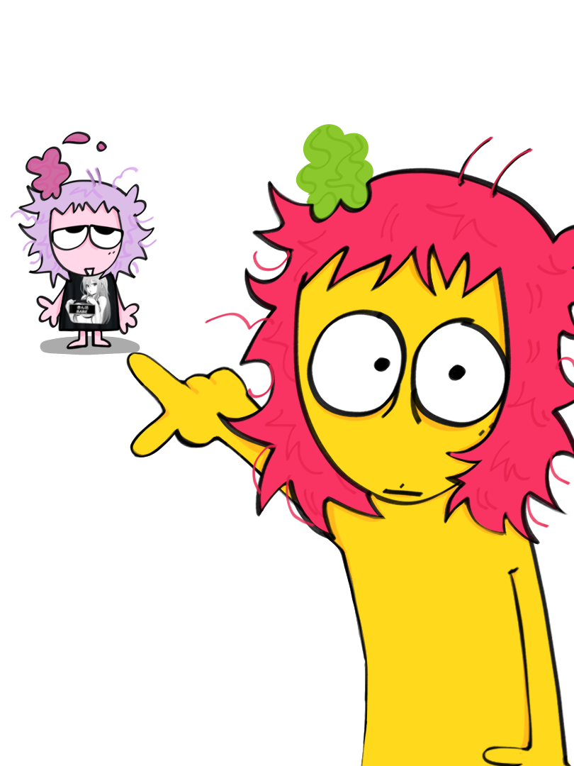Two Stylized Cartoon Characters