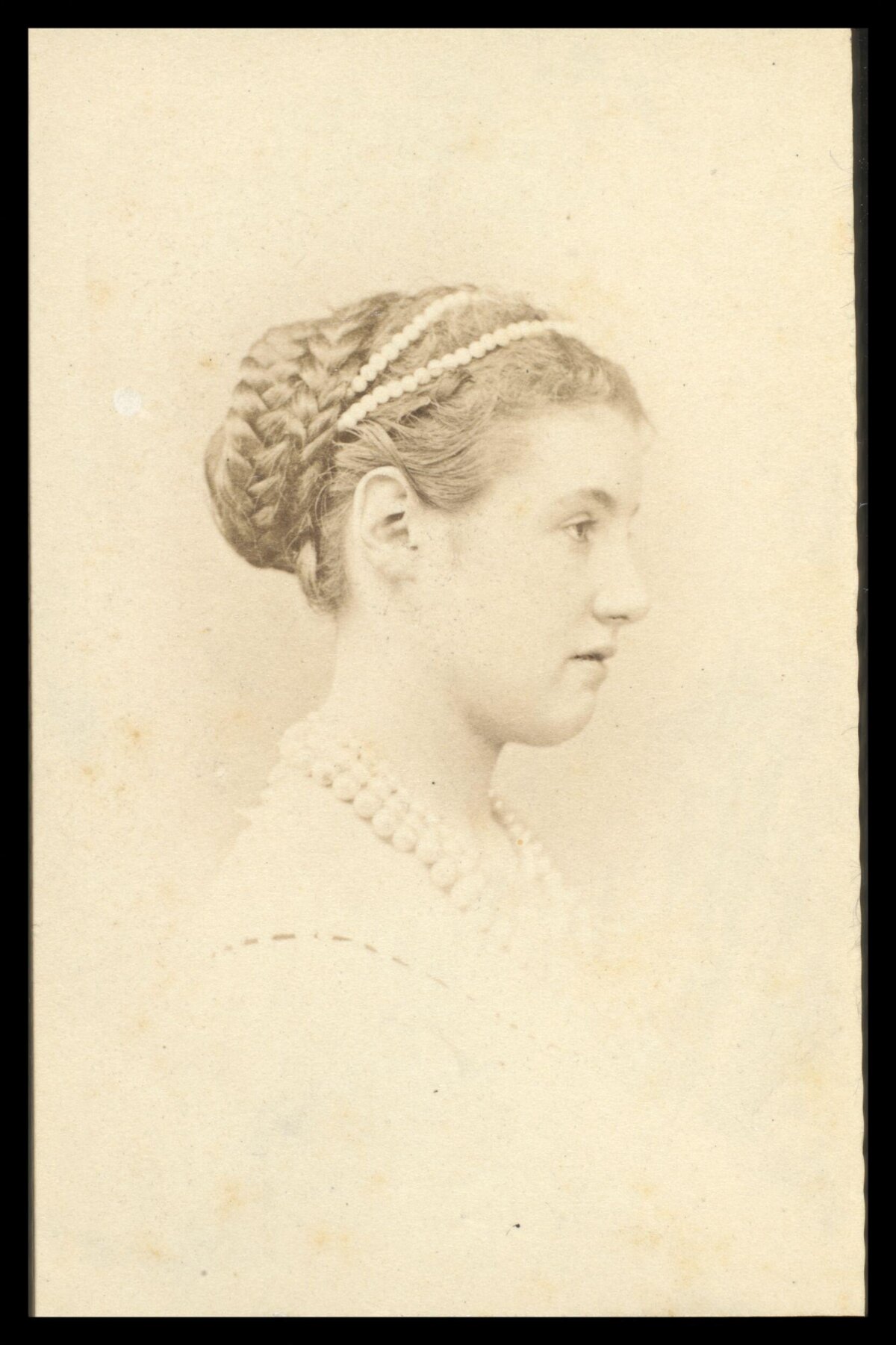 Vintage Profile Portrait of a Woman