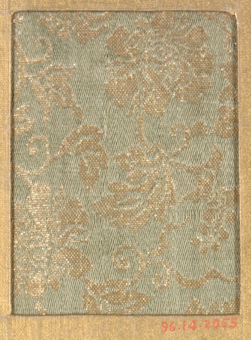 Gold Floral Brocade Fabric Sample
