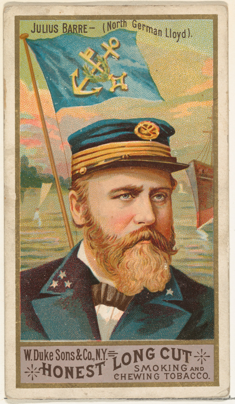 Vintage Julius Barre Tobacco Card
