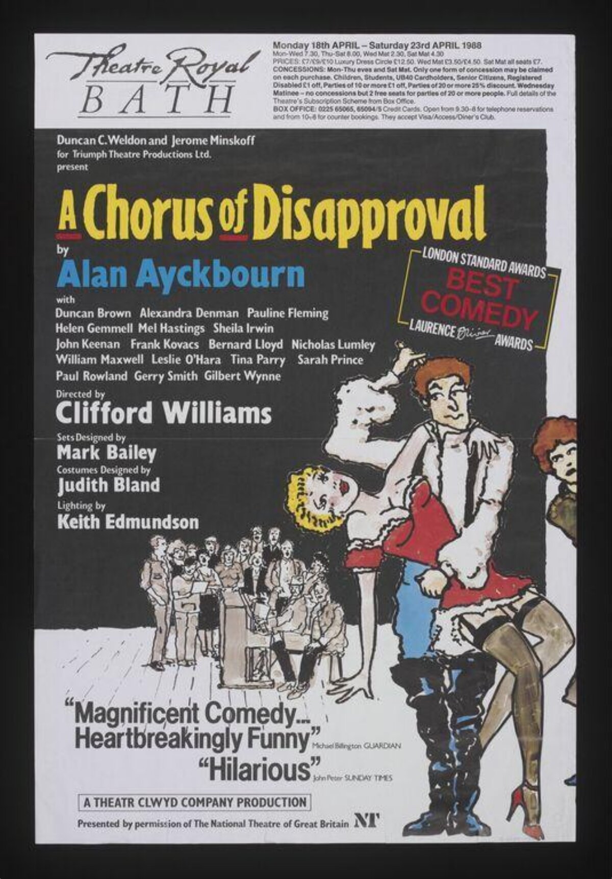 A Chorus of Disapproval Theatre Poster