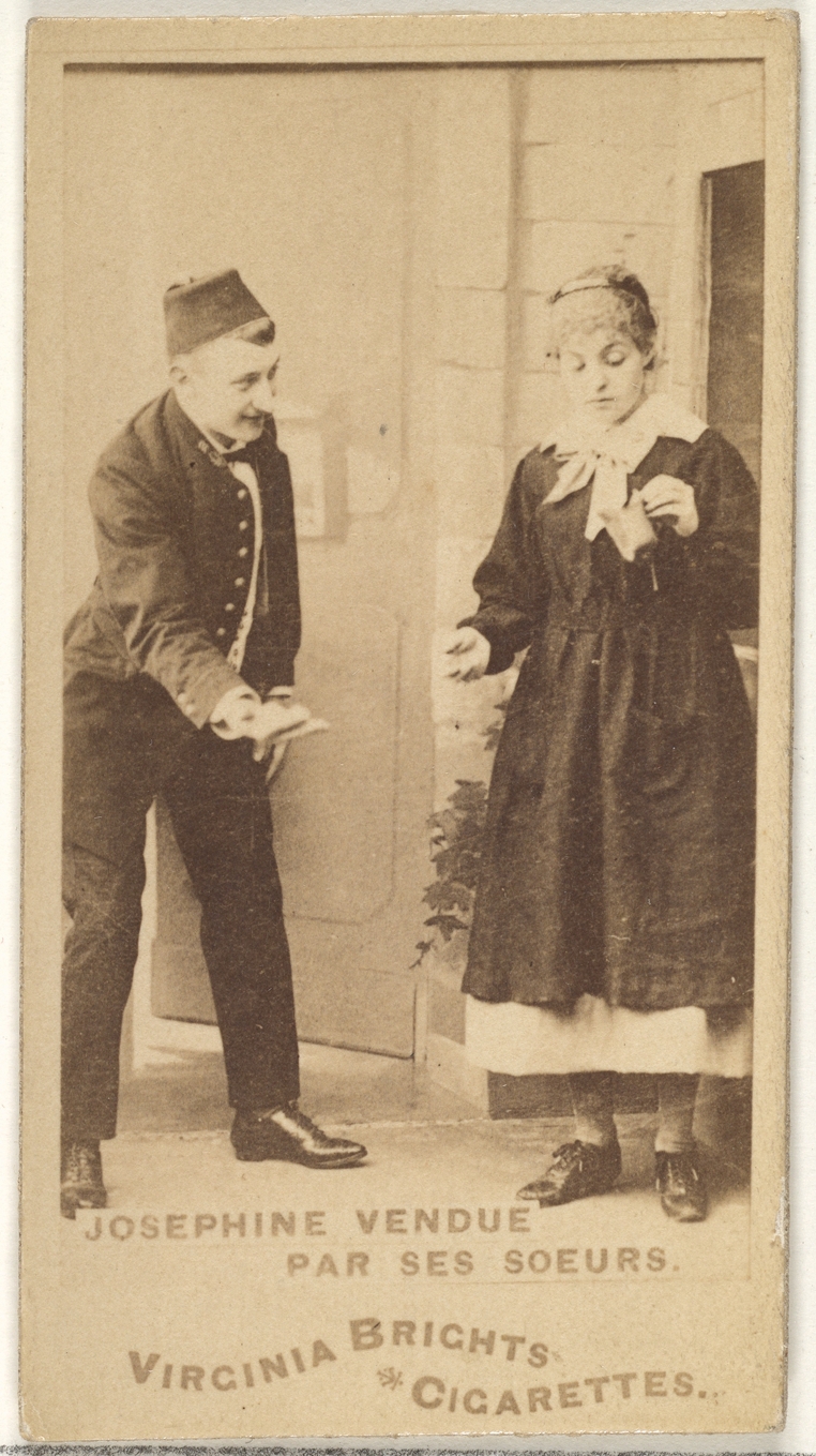 Vintage Cigarette Card Theatrical Scene
