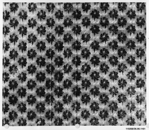Grayscale Repeating Floral Textile