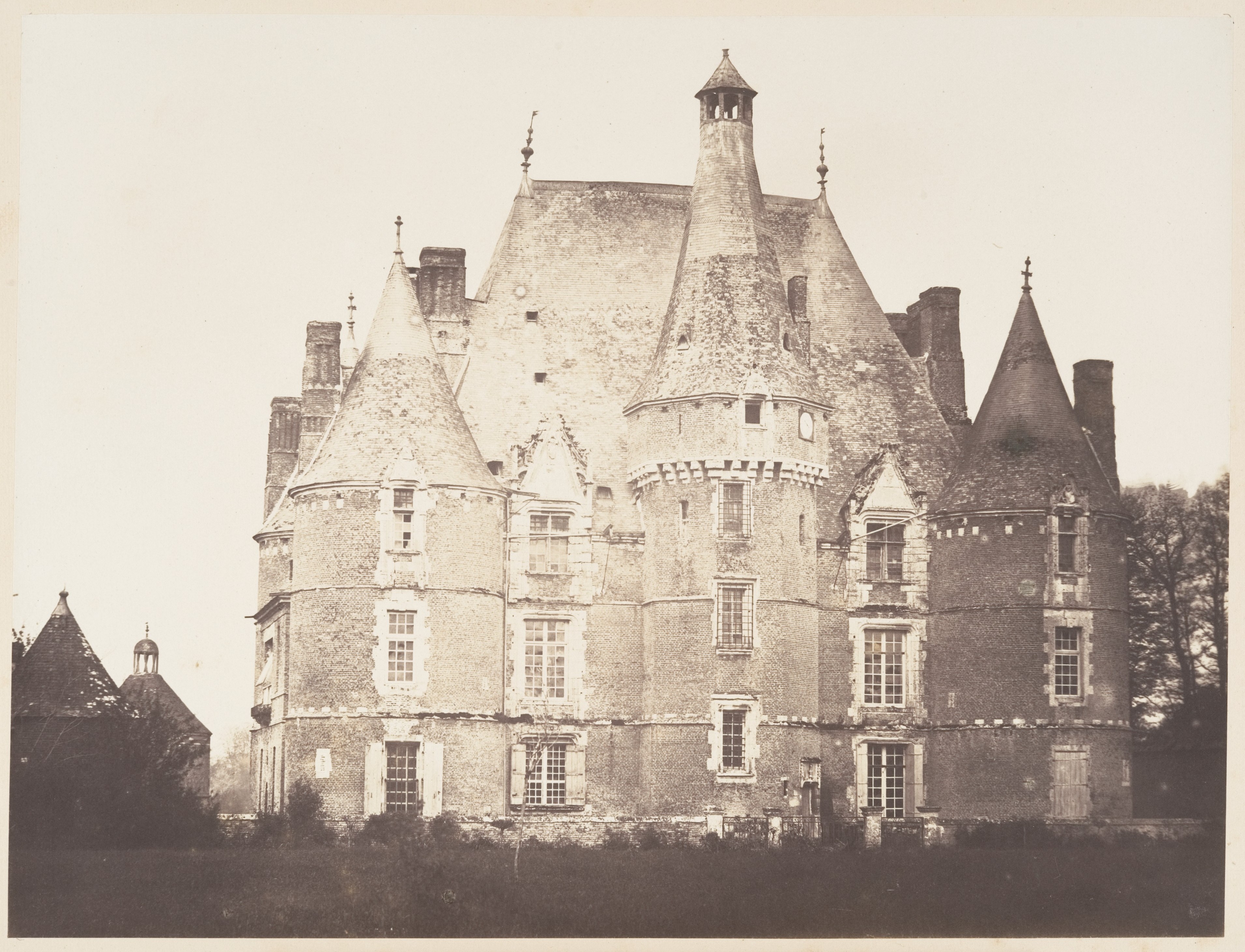 Vintage Historic Chateau Photograph