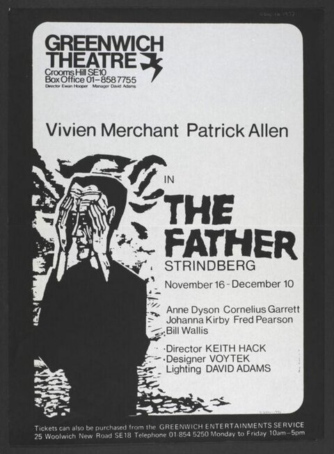 Greenwich Theatre The Father Play Poster