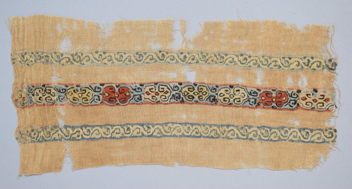 Ancient Embroidered Textile Fragment