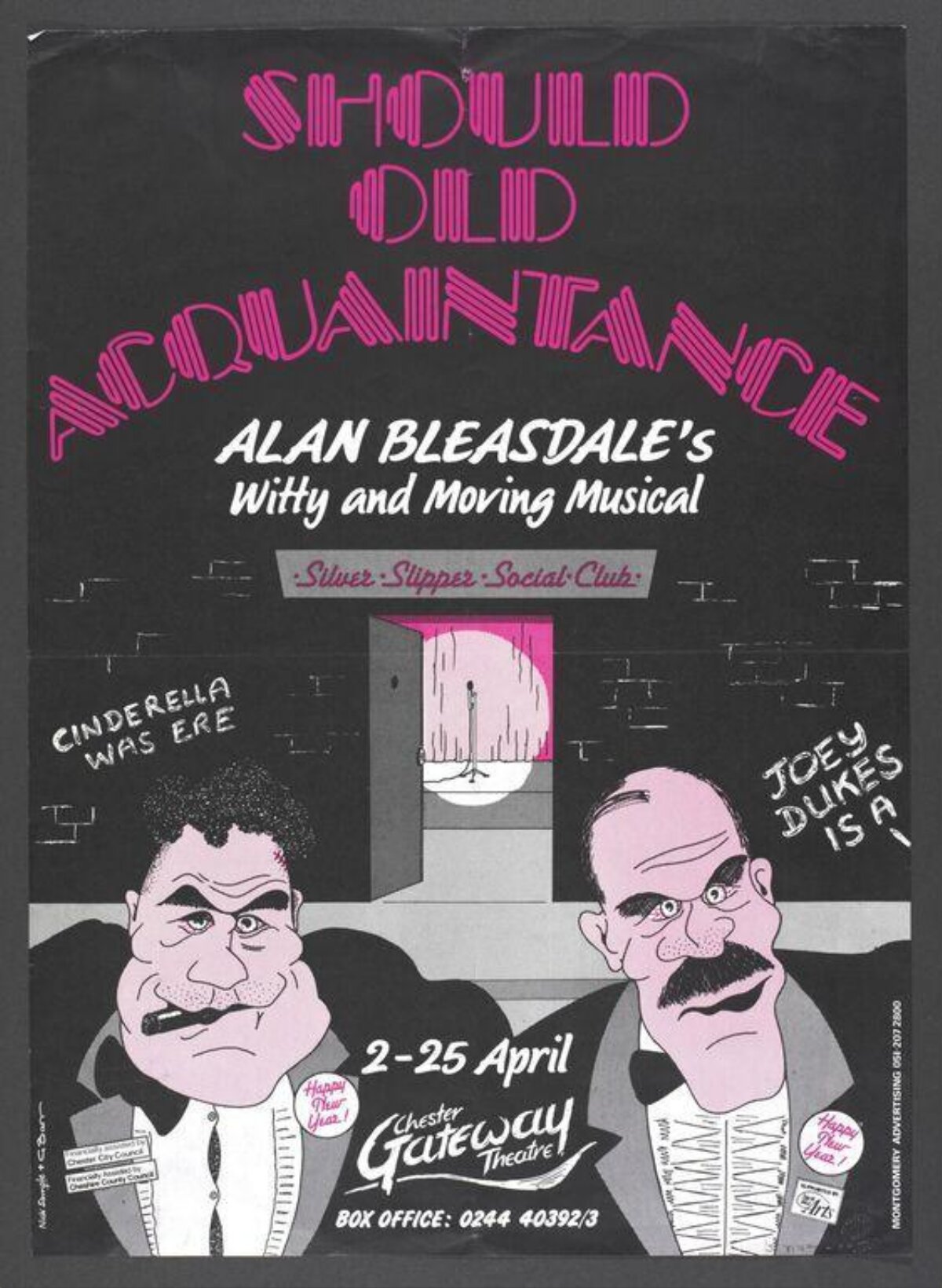 Should Old Acquaintance Musical Poster
