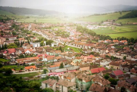 Valley Town Aerial View