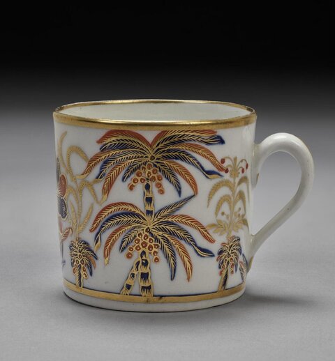 Palm Tree Gilded Ceramic Mug