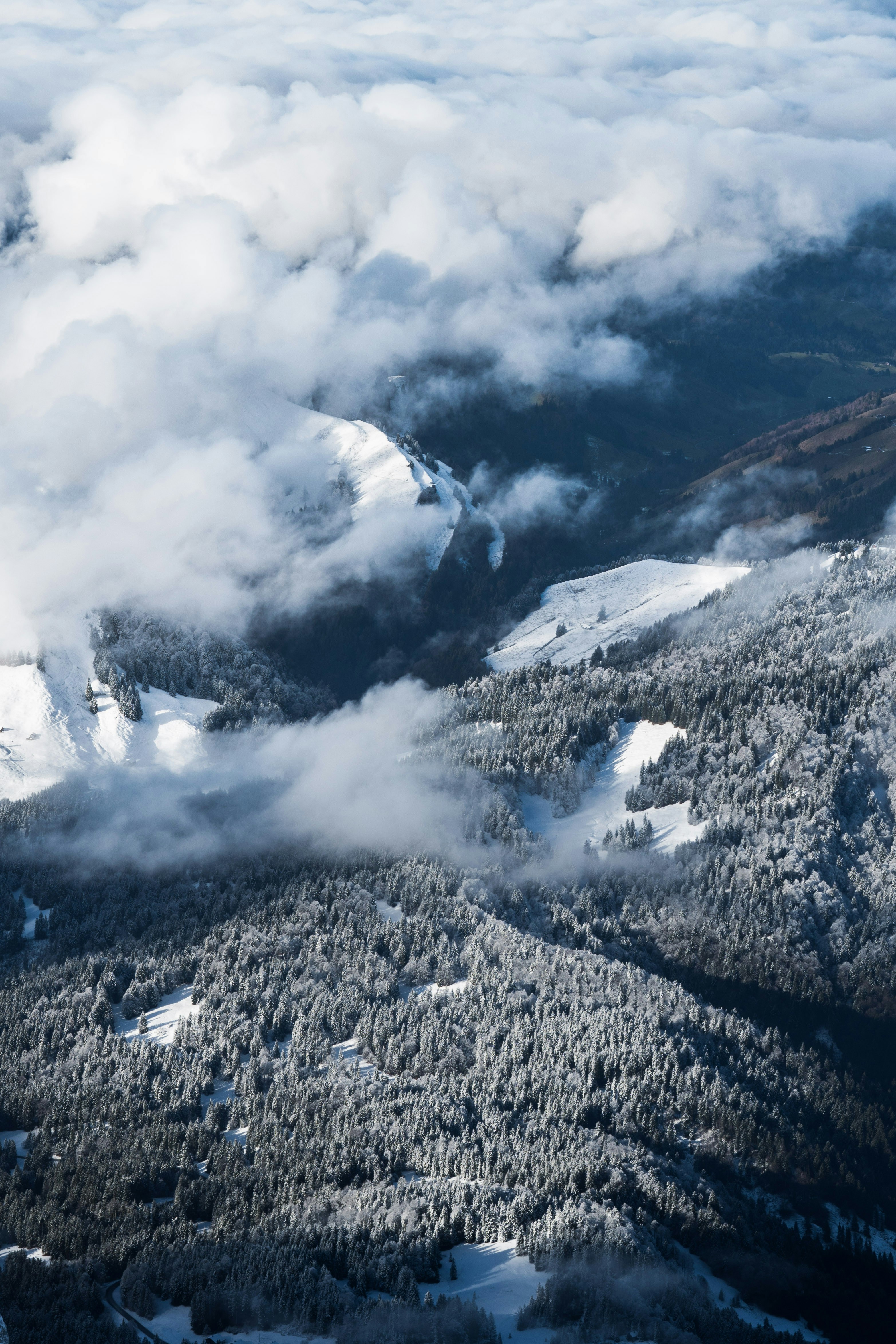 Snowy Mountain Landscape