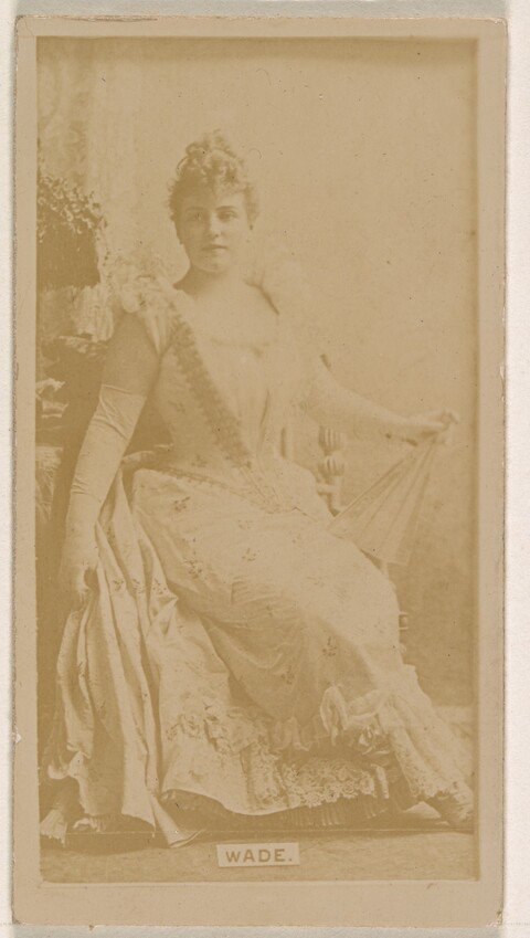 Vintage Portrait of Woman Wade
