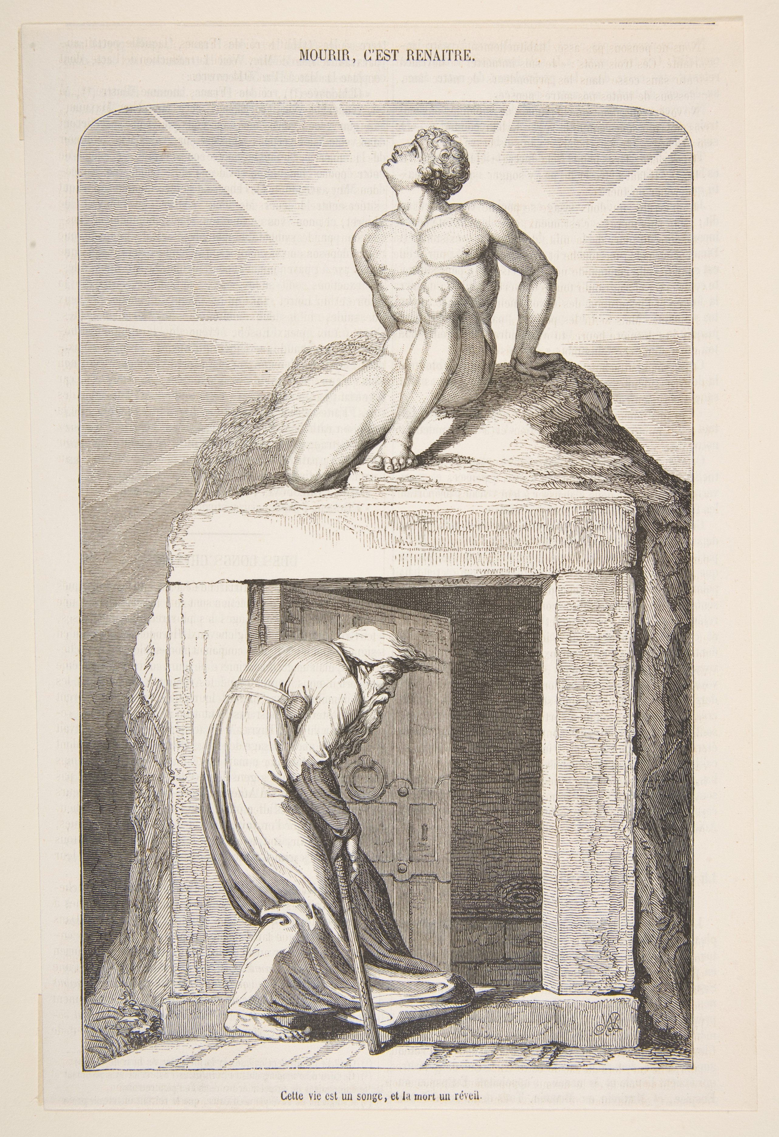 Allegorical Engraving of Death and Rebirth