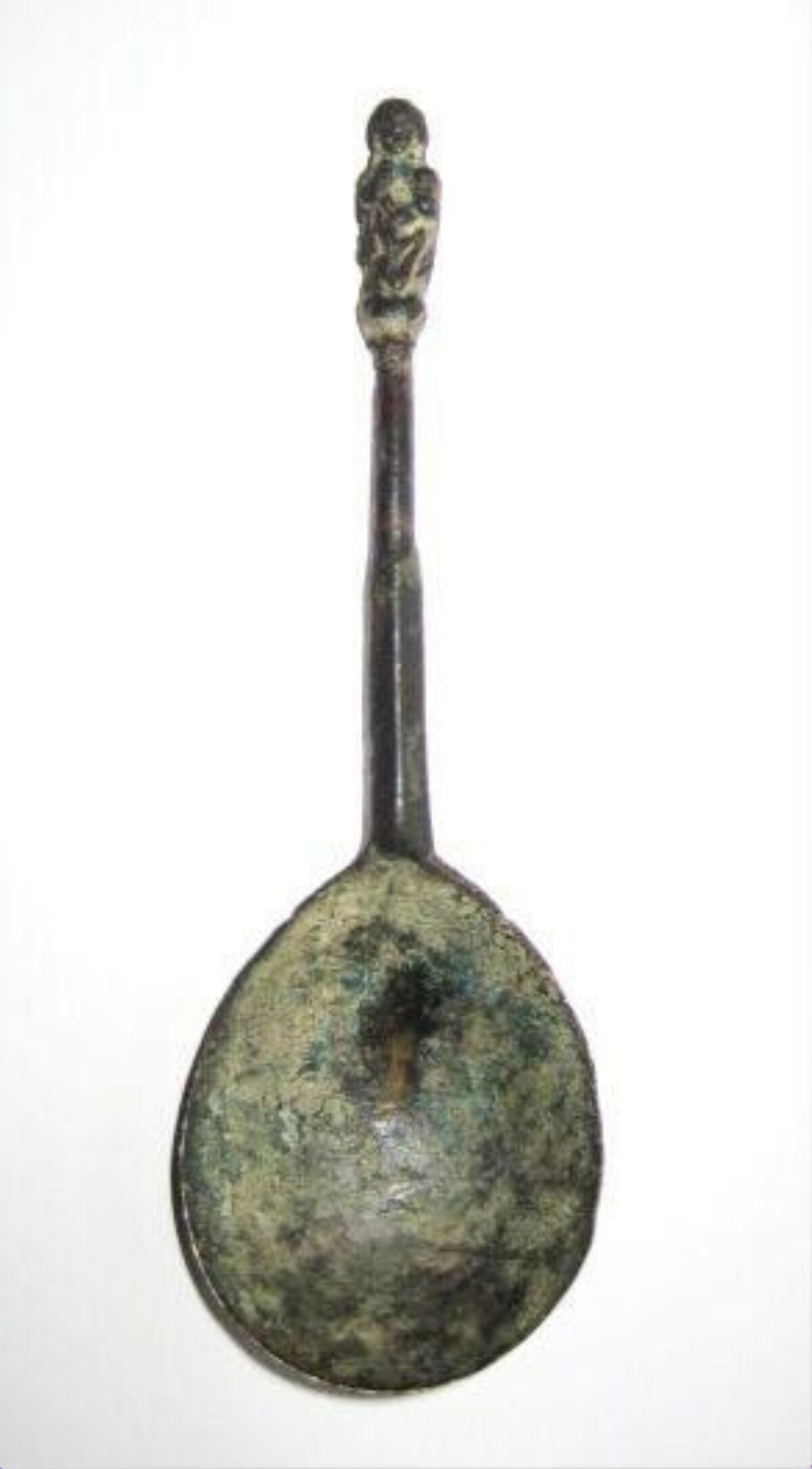 Ancient Carved Bronze Spoon