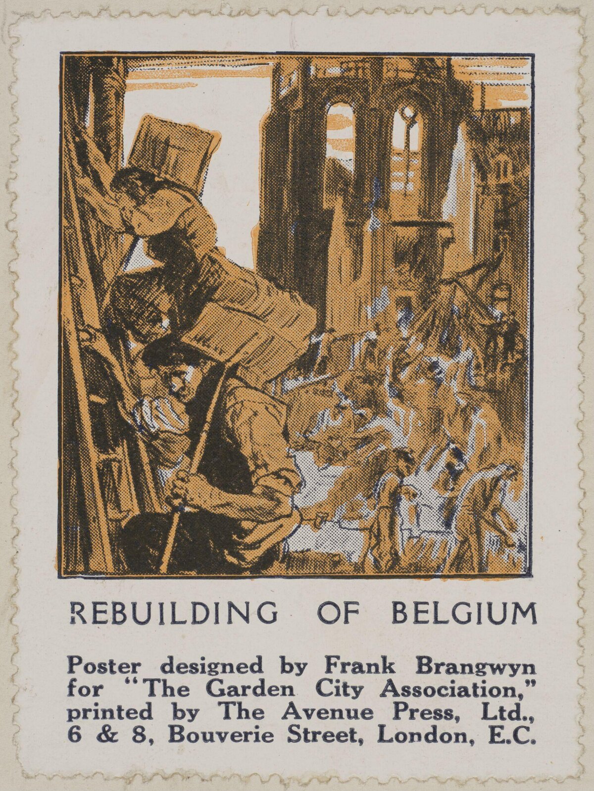 Rebuilding of Belgium Promotional Print