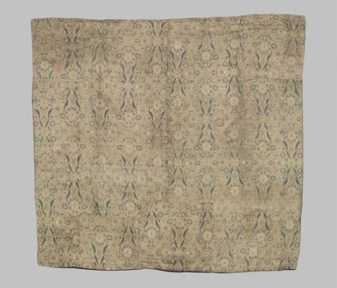 Antique Floral Patterned Textile