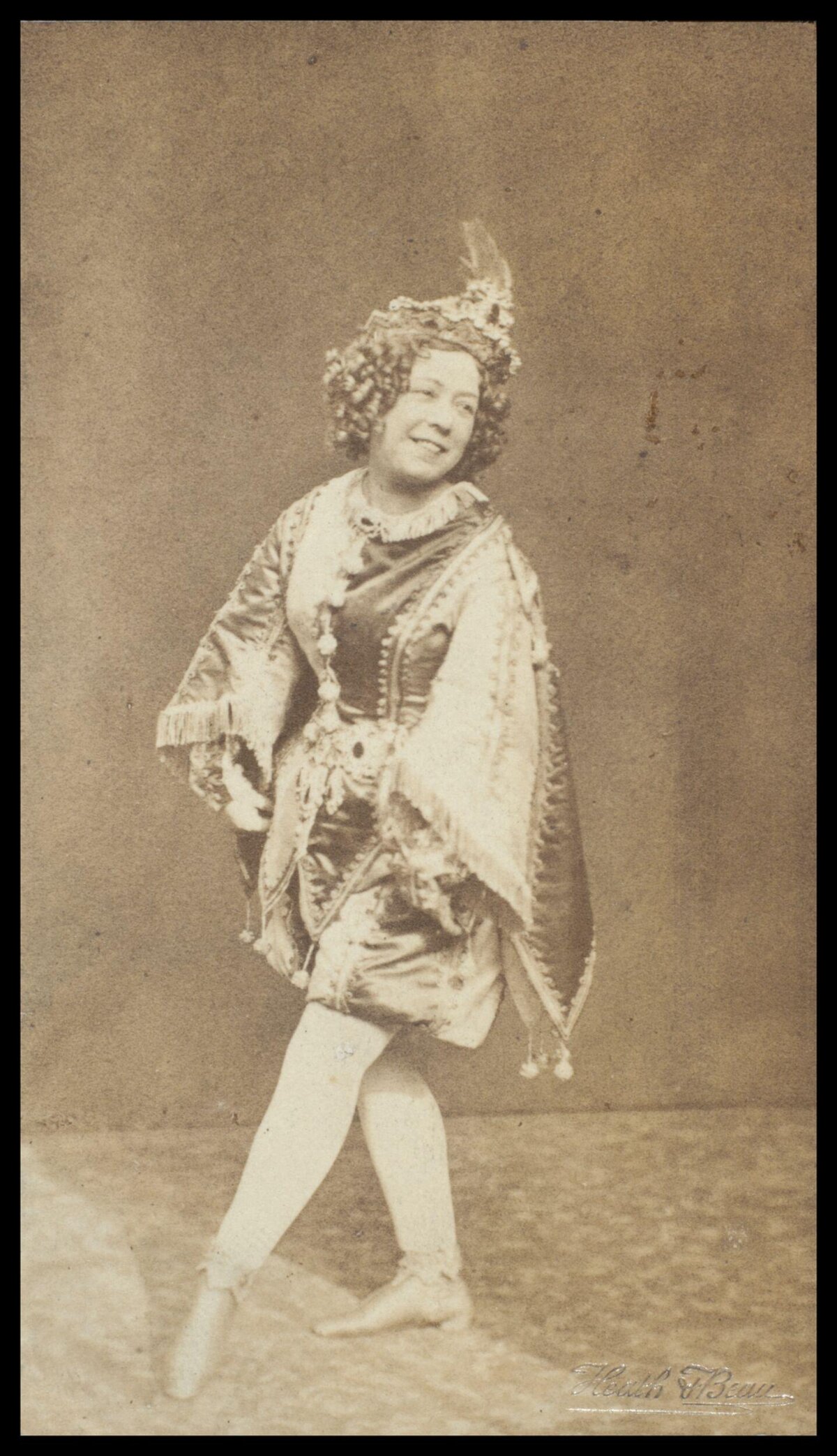 Vintage Portrait of Theatrical Performer