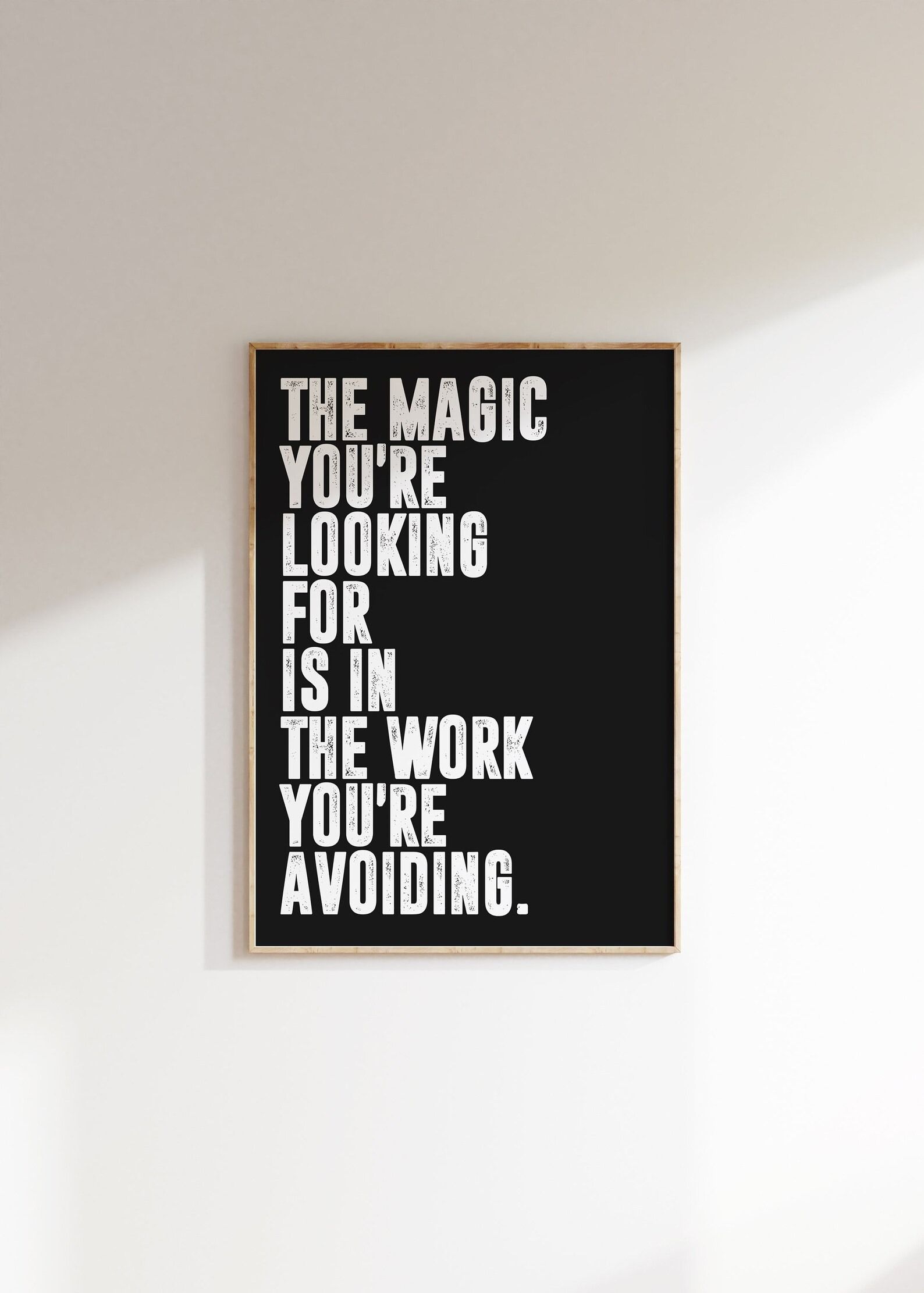 Framed Motivational Quote Poster