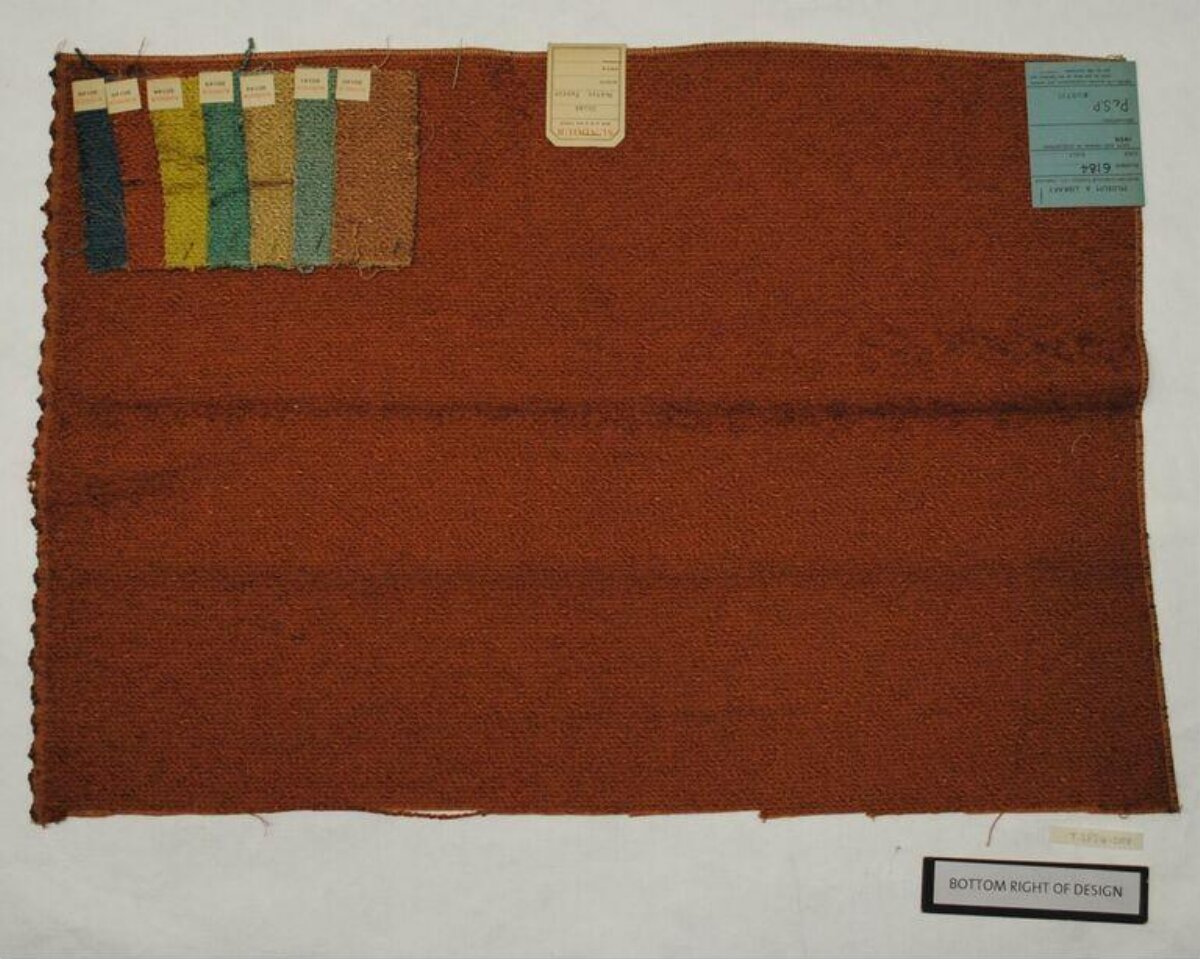 Archived Reddish Brown Fabric Swatch