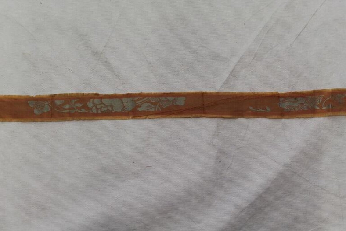 Ancient Floral Patterned Textile Strip