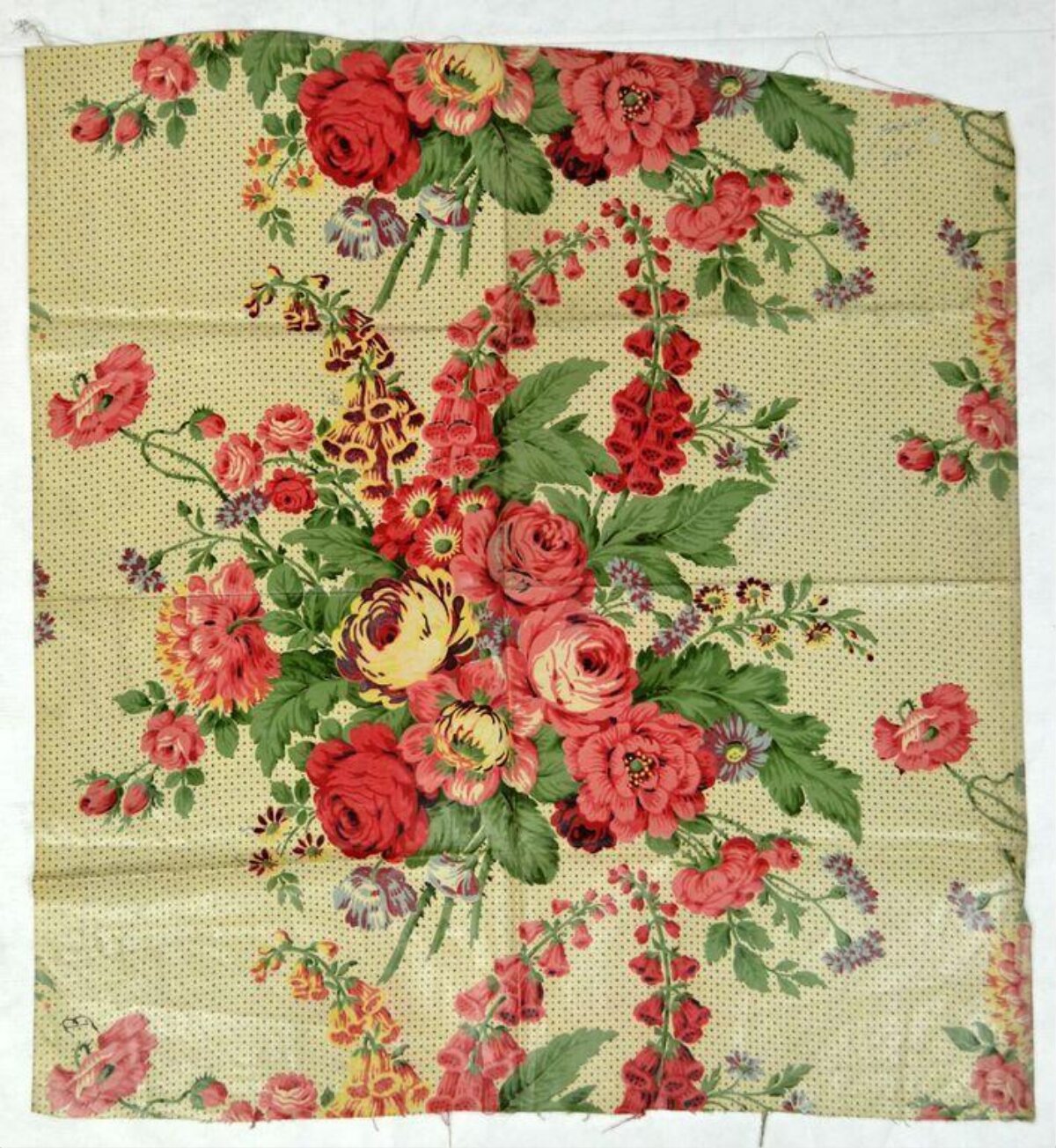 Vintage Floral Printed Fabric