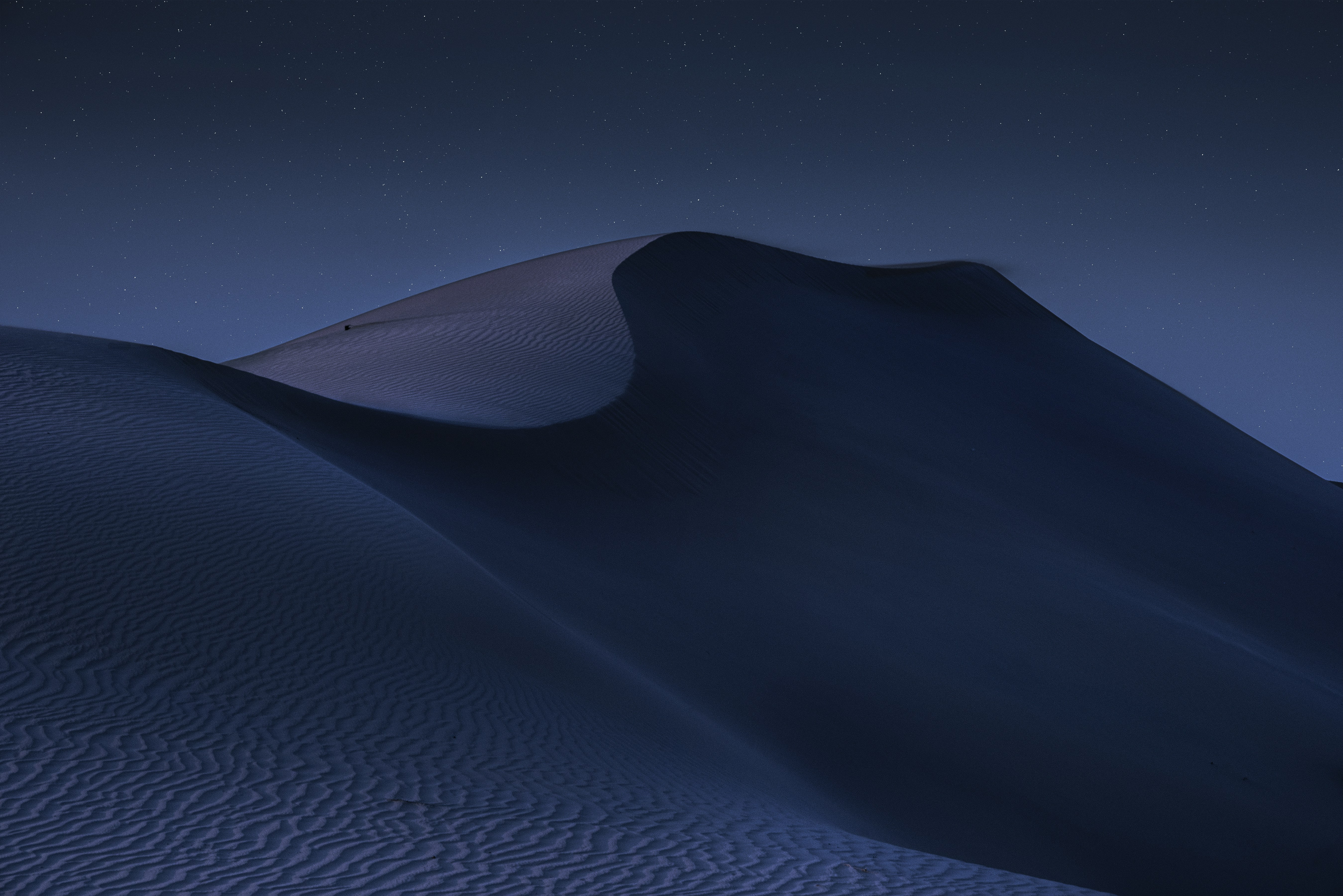 Starry Night Desert Sand Dunes