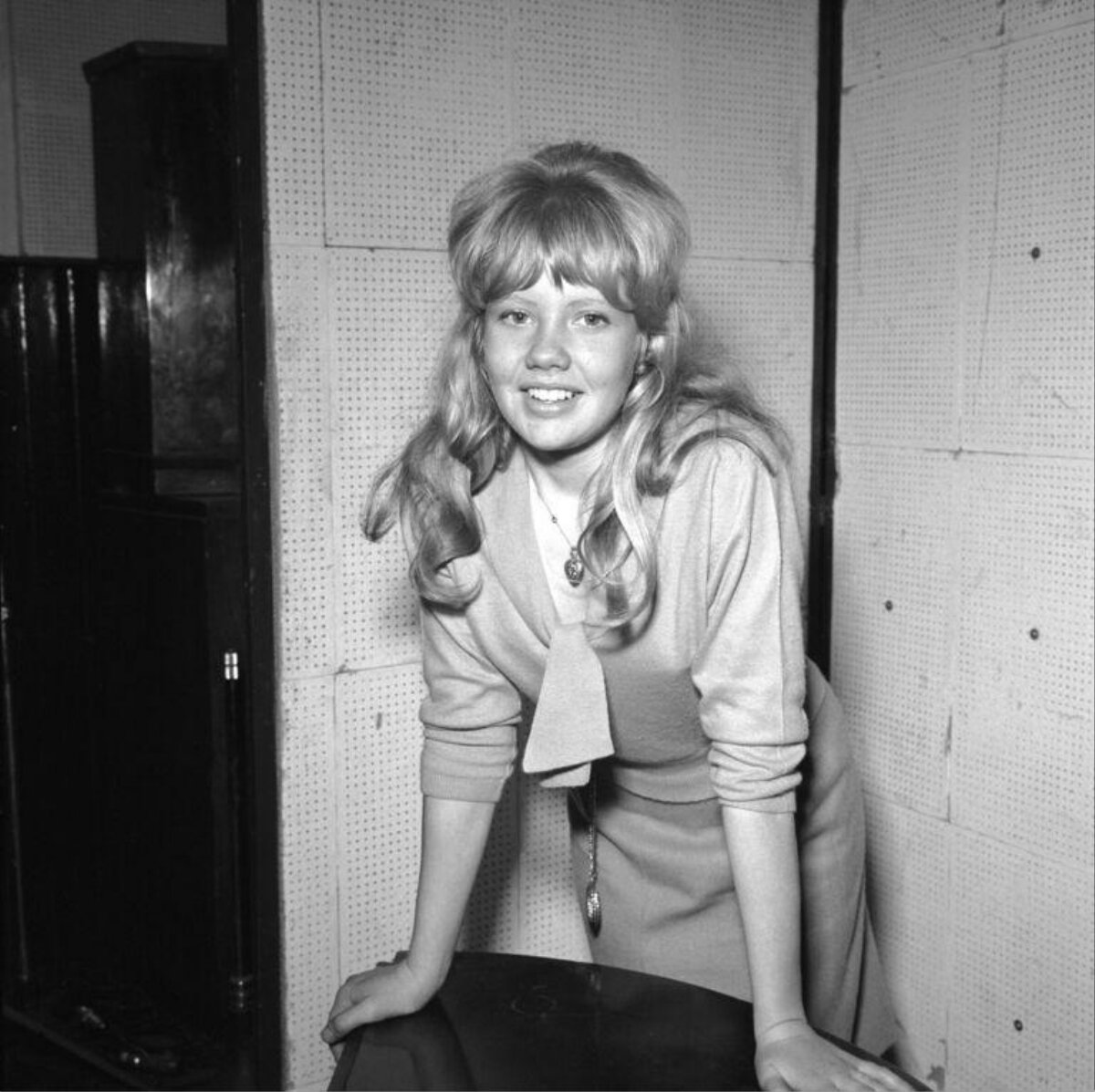Vintage Portrait of Smiling Young Blonde Woman