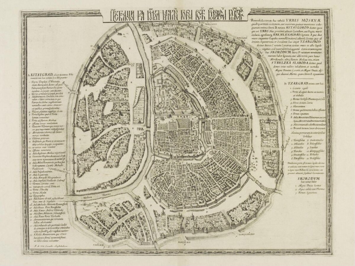 Antique Map of Moscow