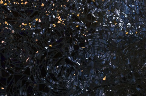 Dark Rose Mosaic Art