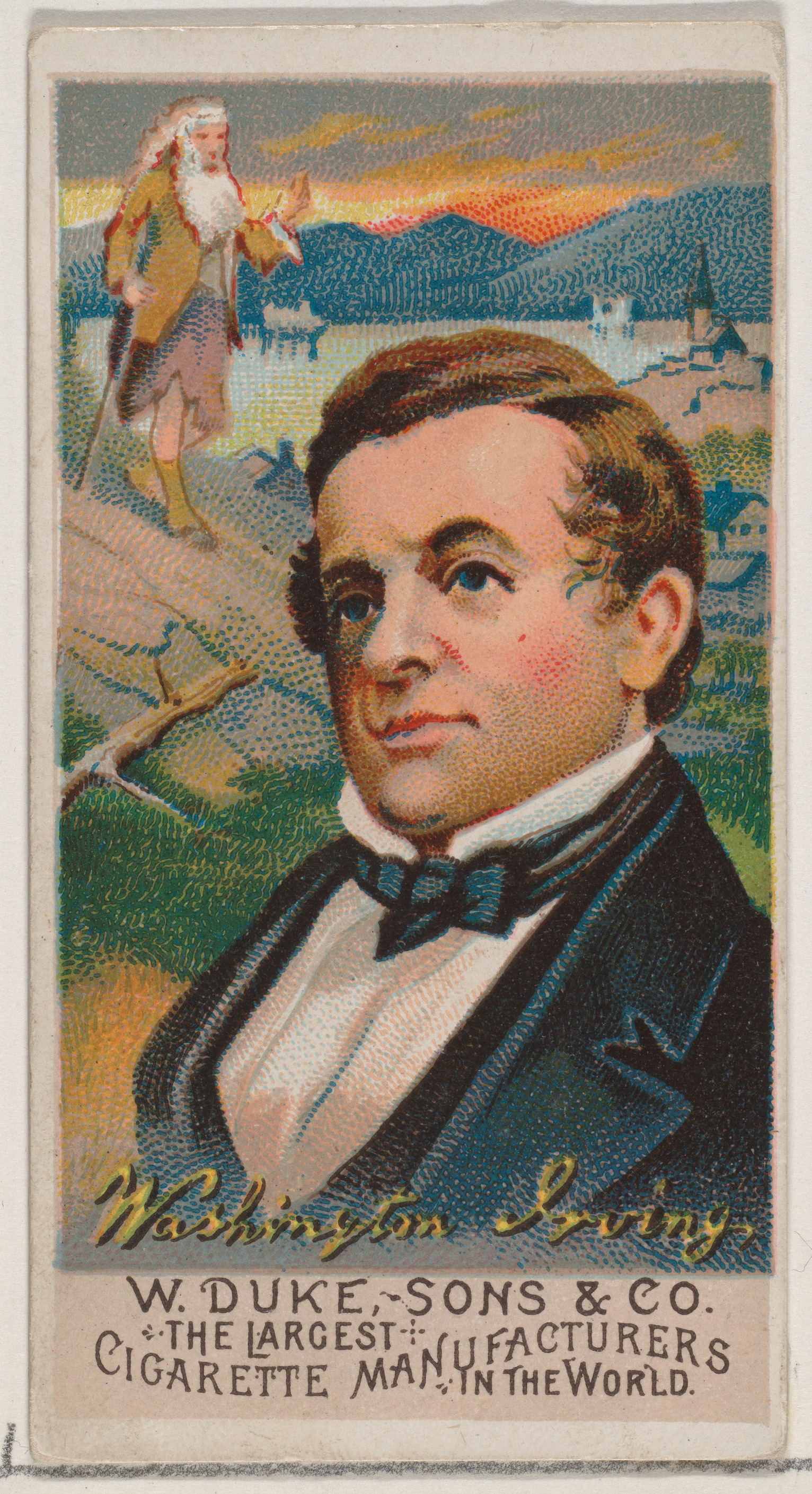 Washington Irving Vintage Cigarette Card