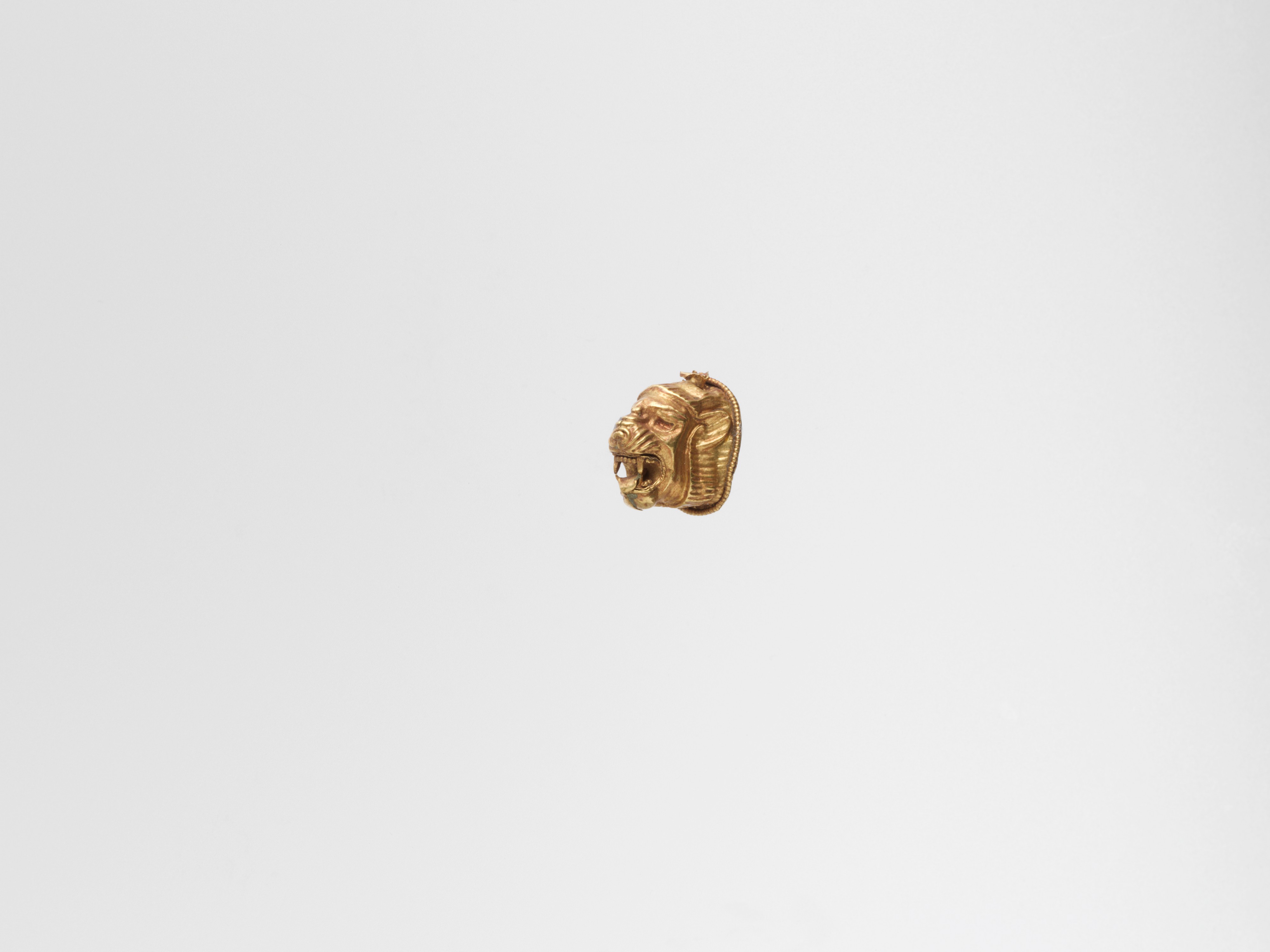 Ancient Golden Lion Head Pendant