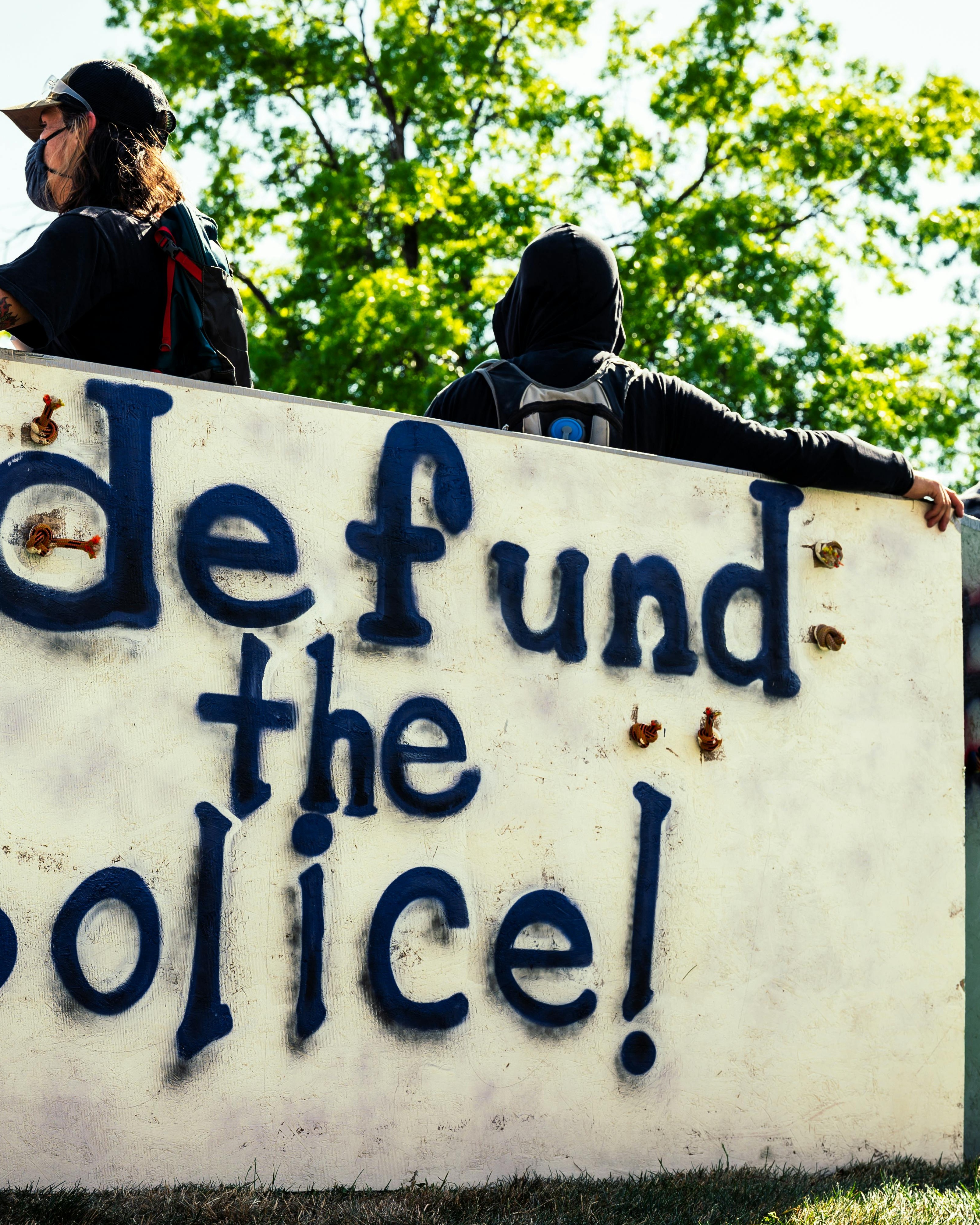 Defund The Police Protest Sign