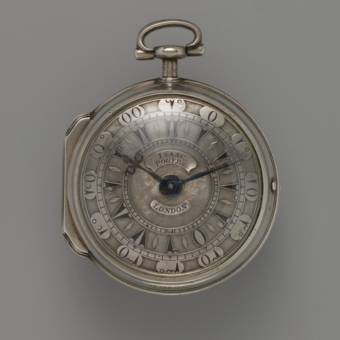 Antique Isaac Rogers Silver Pocket Watch
