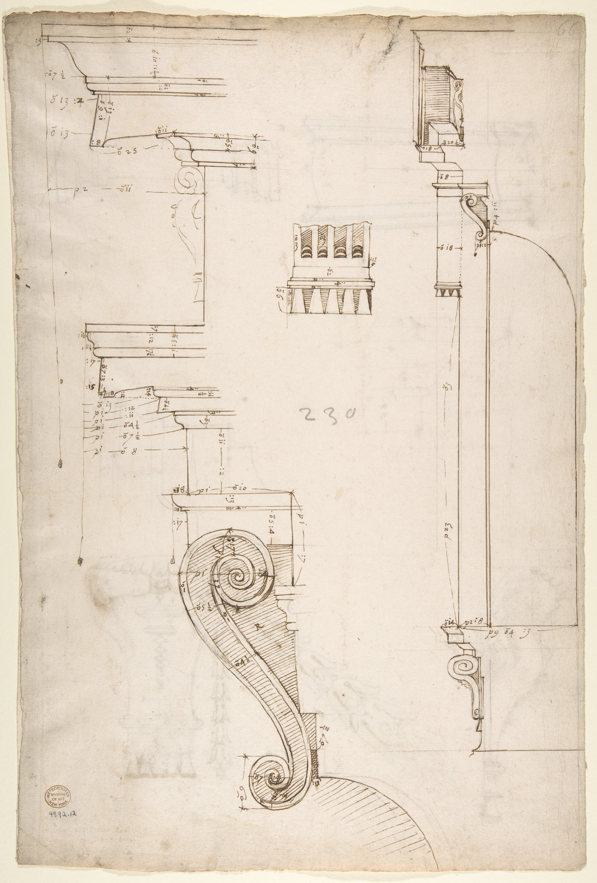 Hand-drawn Architectural Detail Sketches