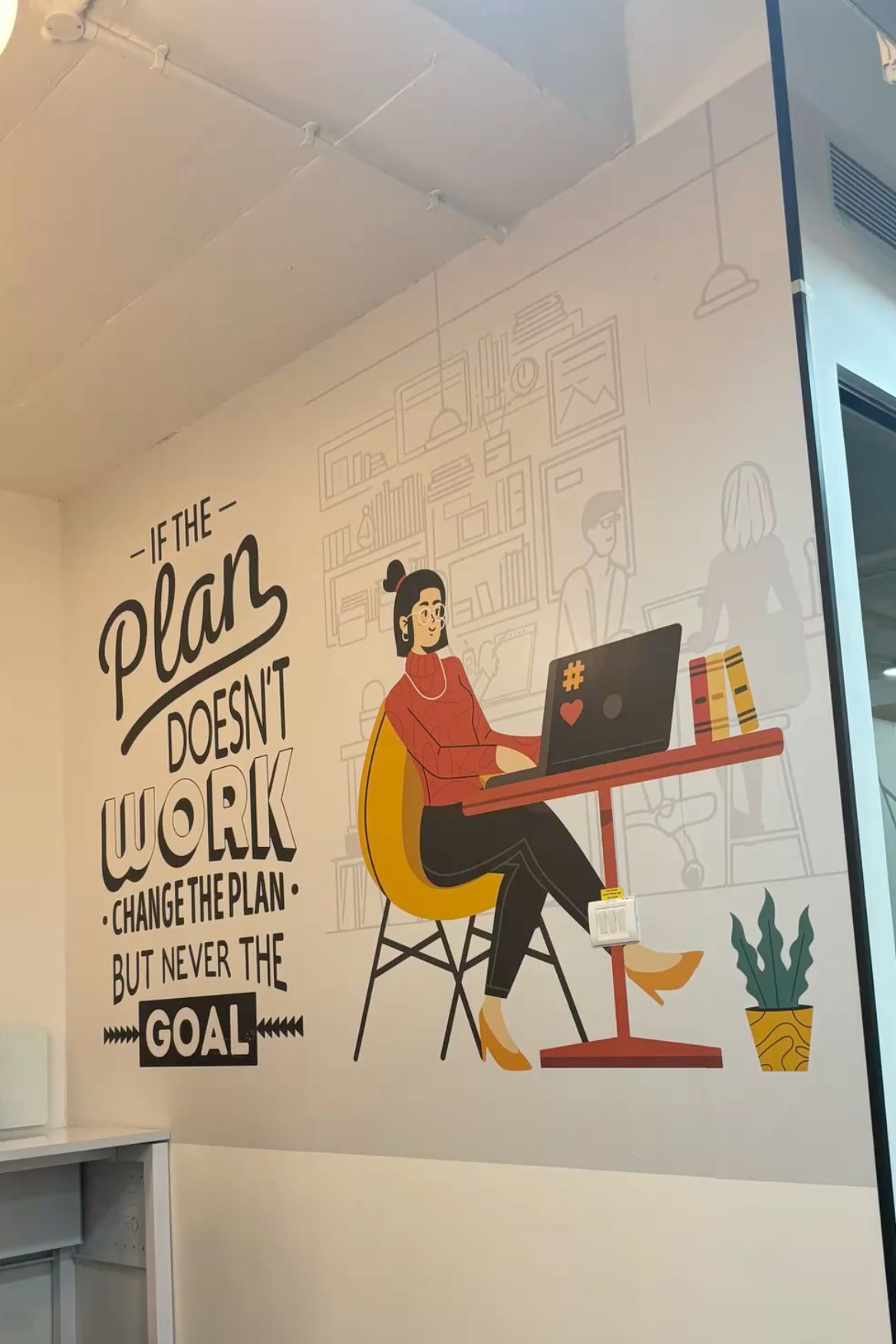 Motivational Office Wall Mural