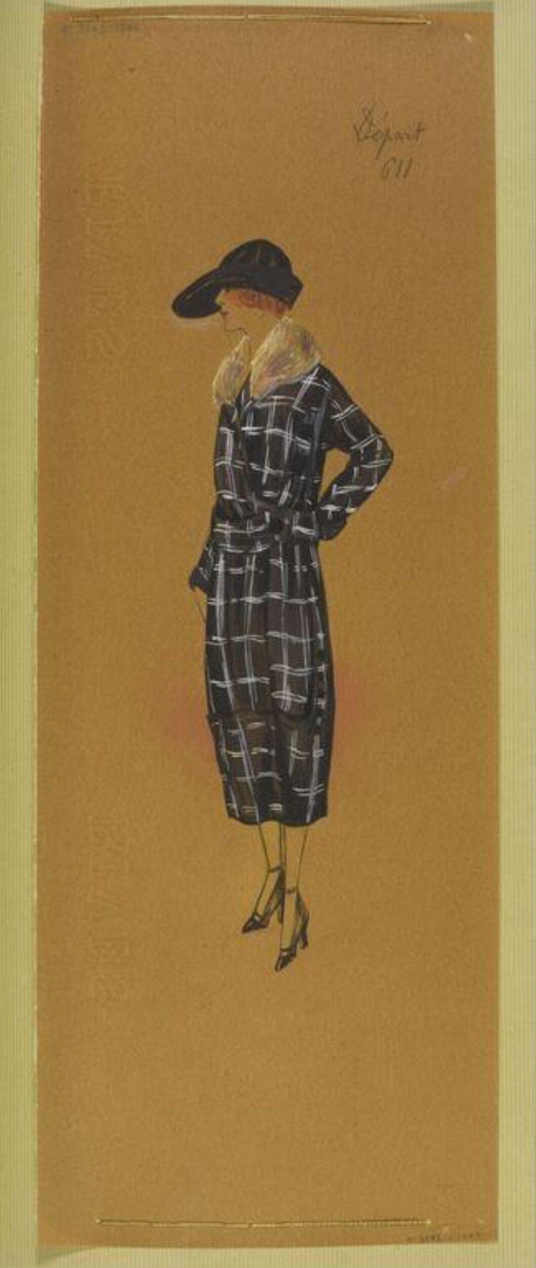 1920s Women's Fashion Sketch