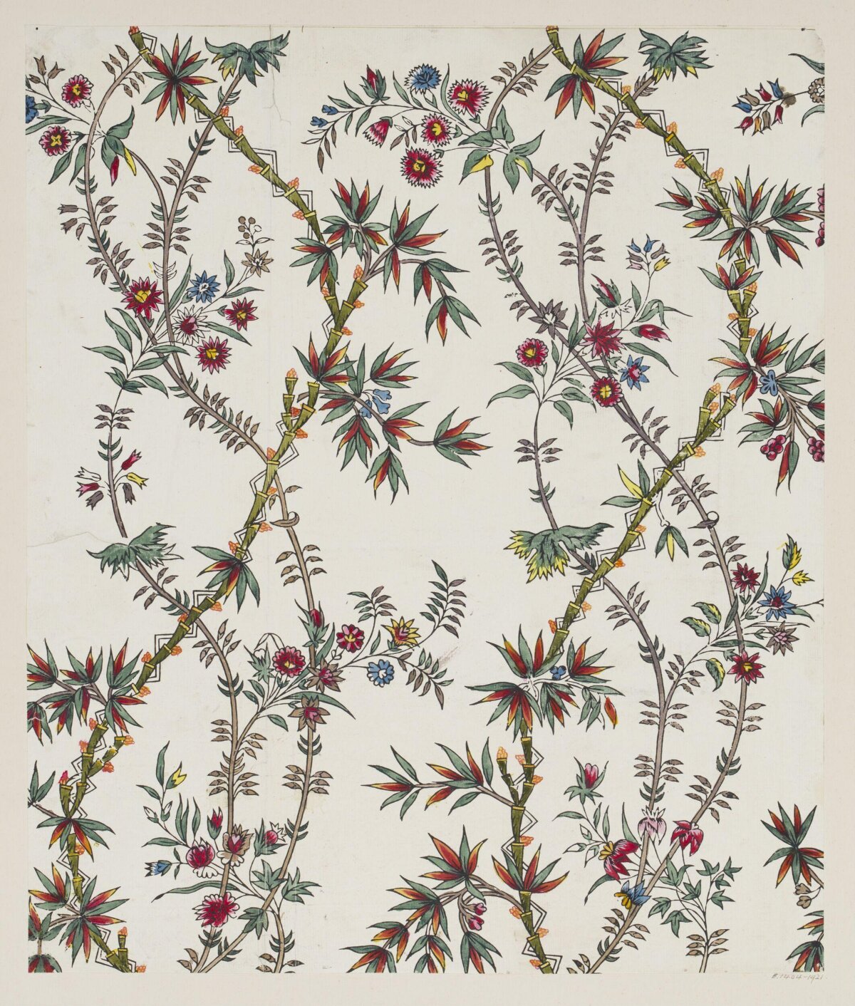 Vintage Floral Textile Pattern