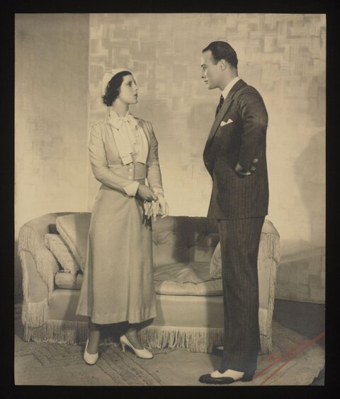 Vintage Couple Studio Portrait