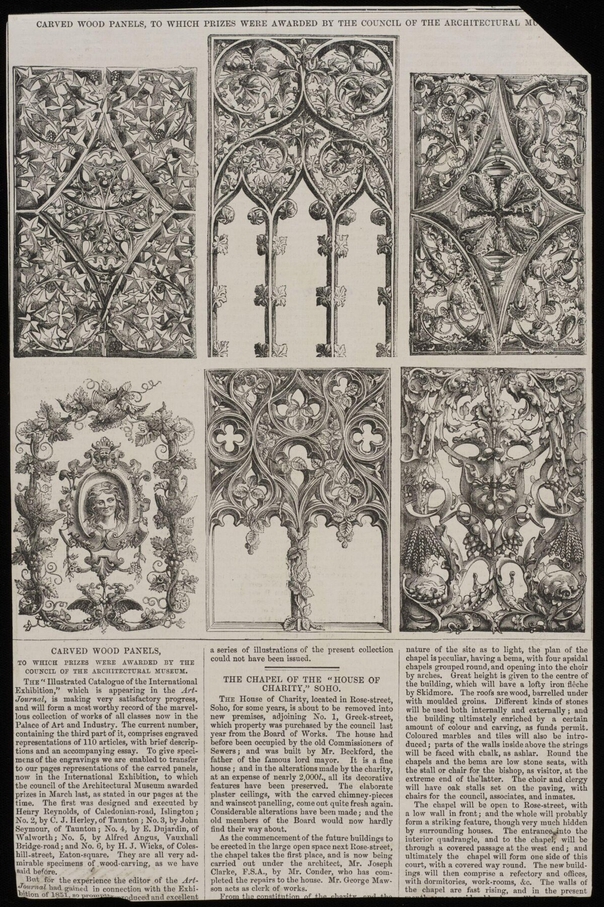 Prize-Winning Carved Wood Panels