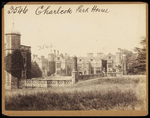 Charlecote Park House Vintage View