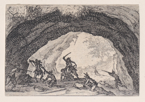 Fight of Robbers in a Cave