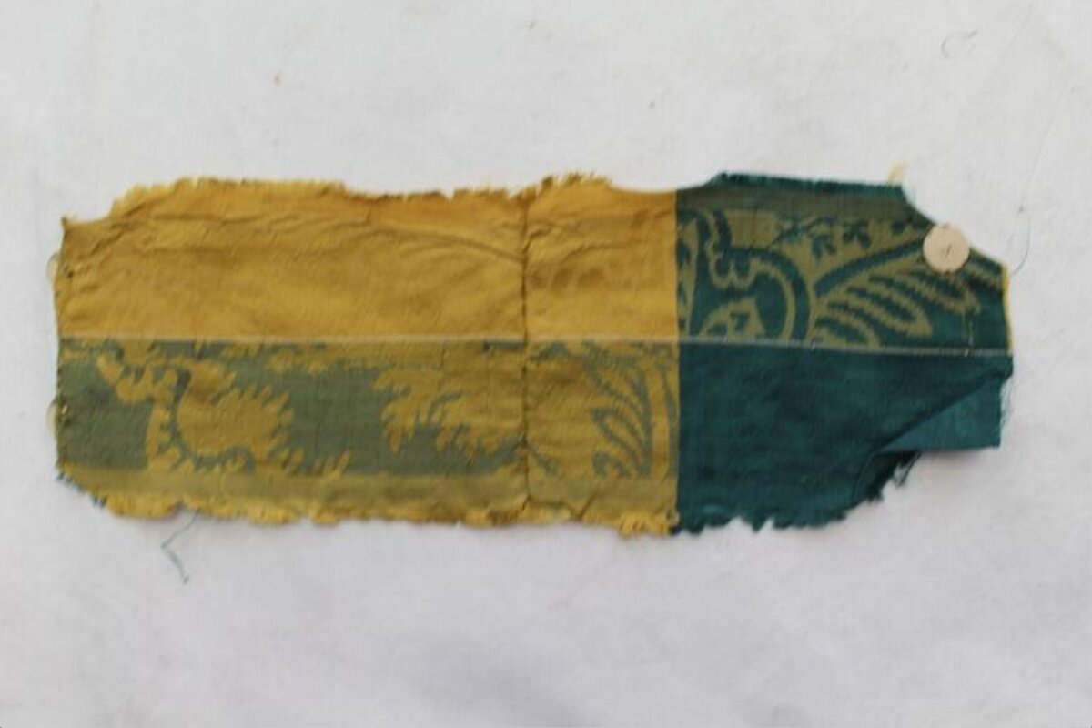 Vintage Patterned Textile Fragment