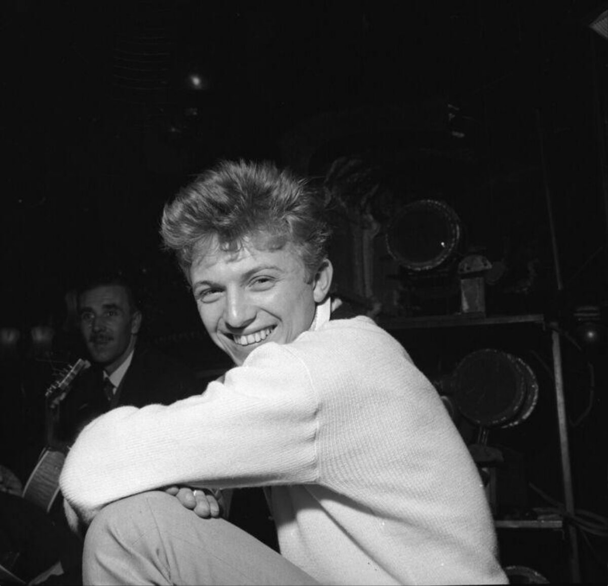 Smiling Young Man Backstage